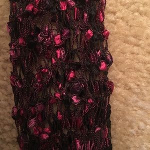 Pink and black Woven Belt